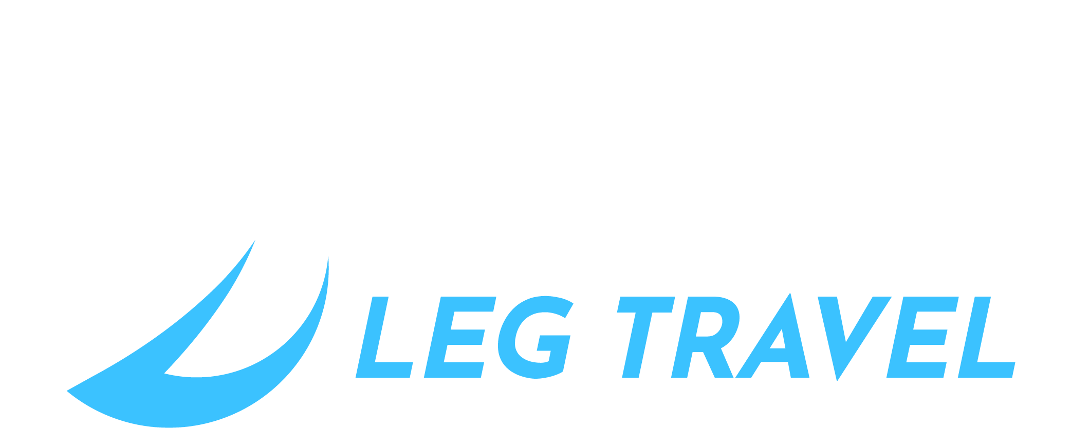 First Leg Travels Logo White - Click on this to go back to the homepage.