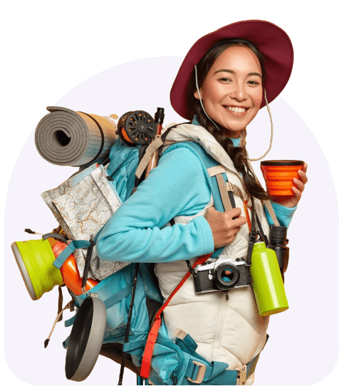 Adventurer ready to travel