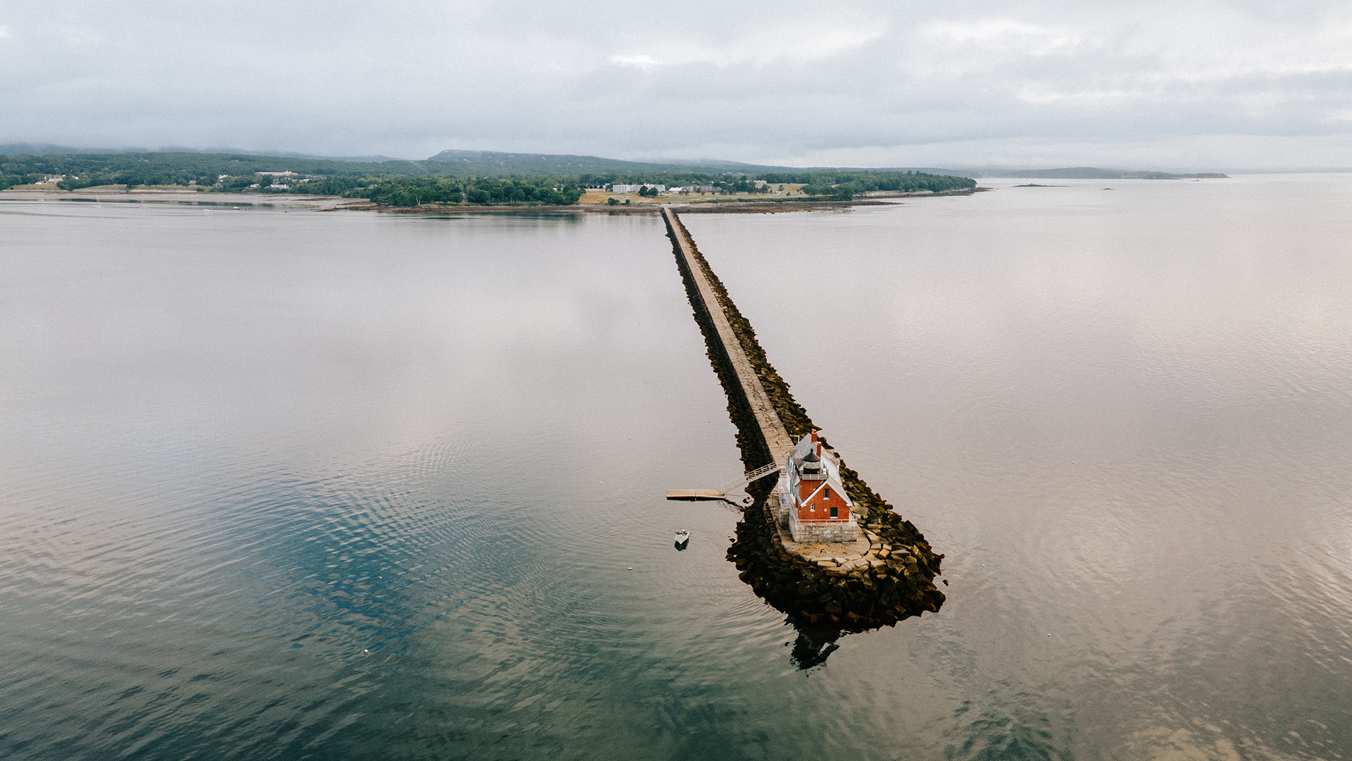 The Rockland Breakwater near Samoset Resort.
