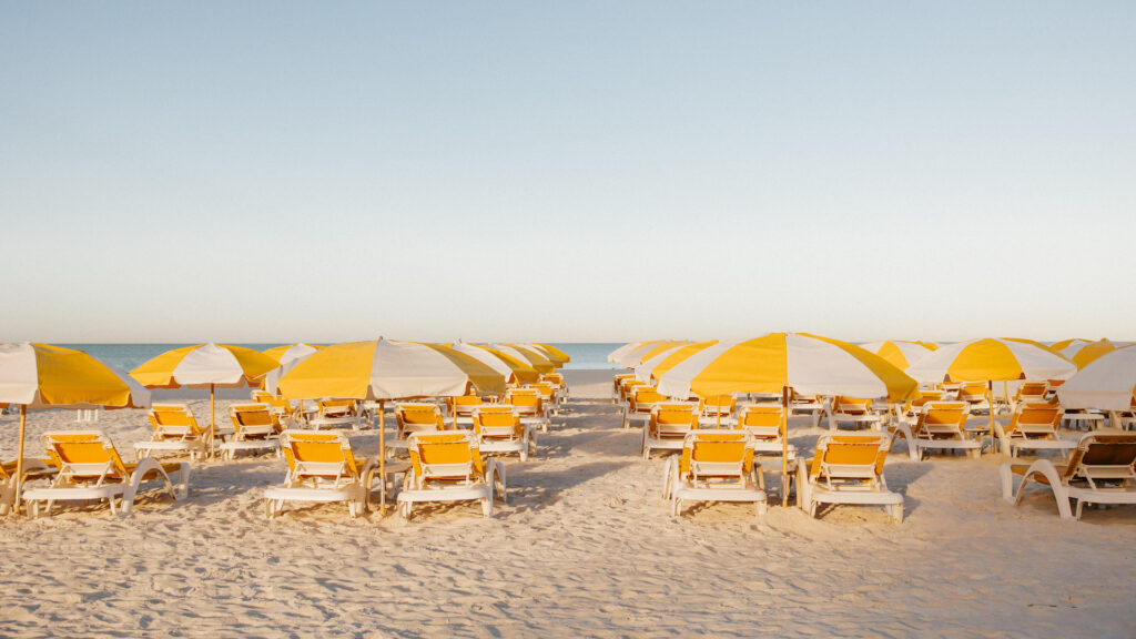 Umbrellas at Sandpearl Resort
