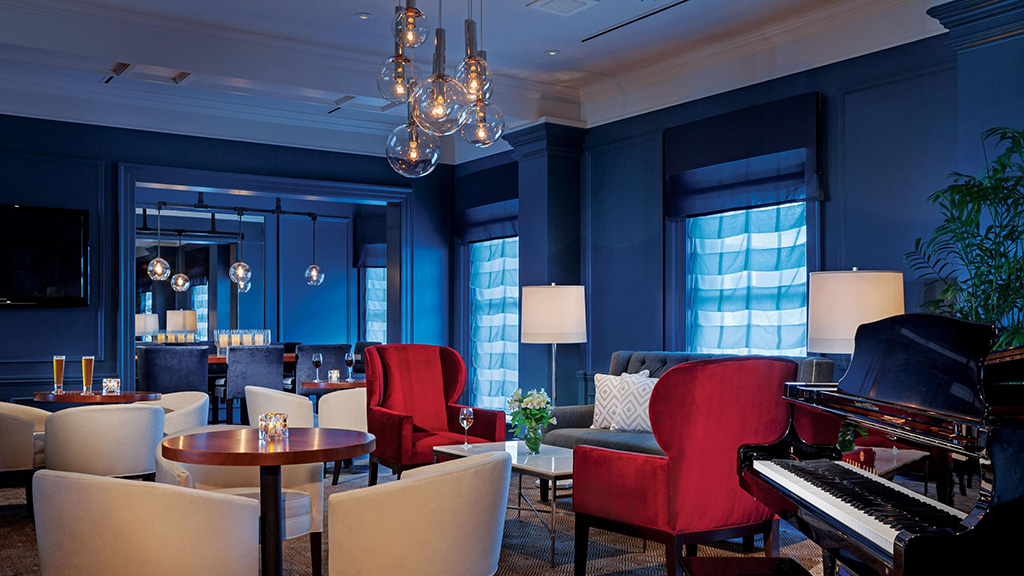 The lounge at Salt Kitchen & Bar near Portsmouth, New Hampshire.