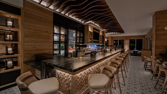 The bar at Latitudes.