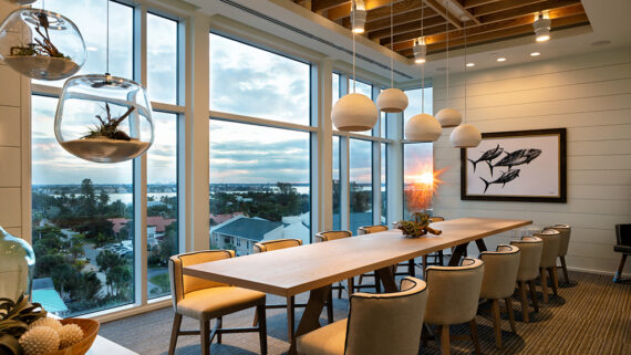 Skyline South social event zone at Lido Beach Resort.