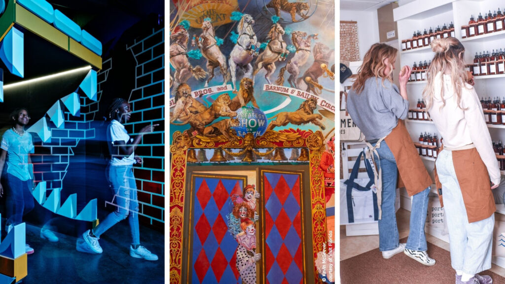 Fairgrounds St. Pete, The Ringling Museum of Art, and Sea Love candle-making boutique