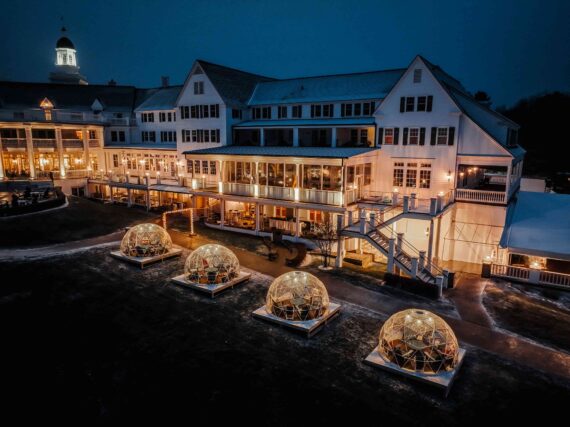 The Sagamore Resort with private igloos.