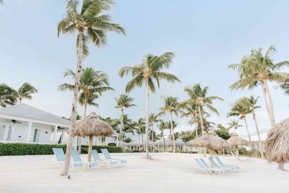 The beach at Sunset Key Cottages.