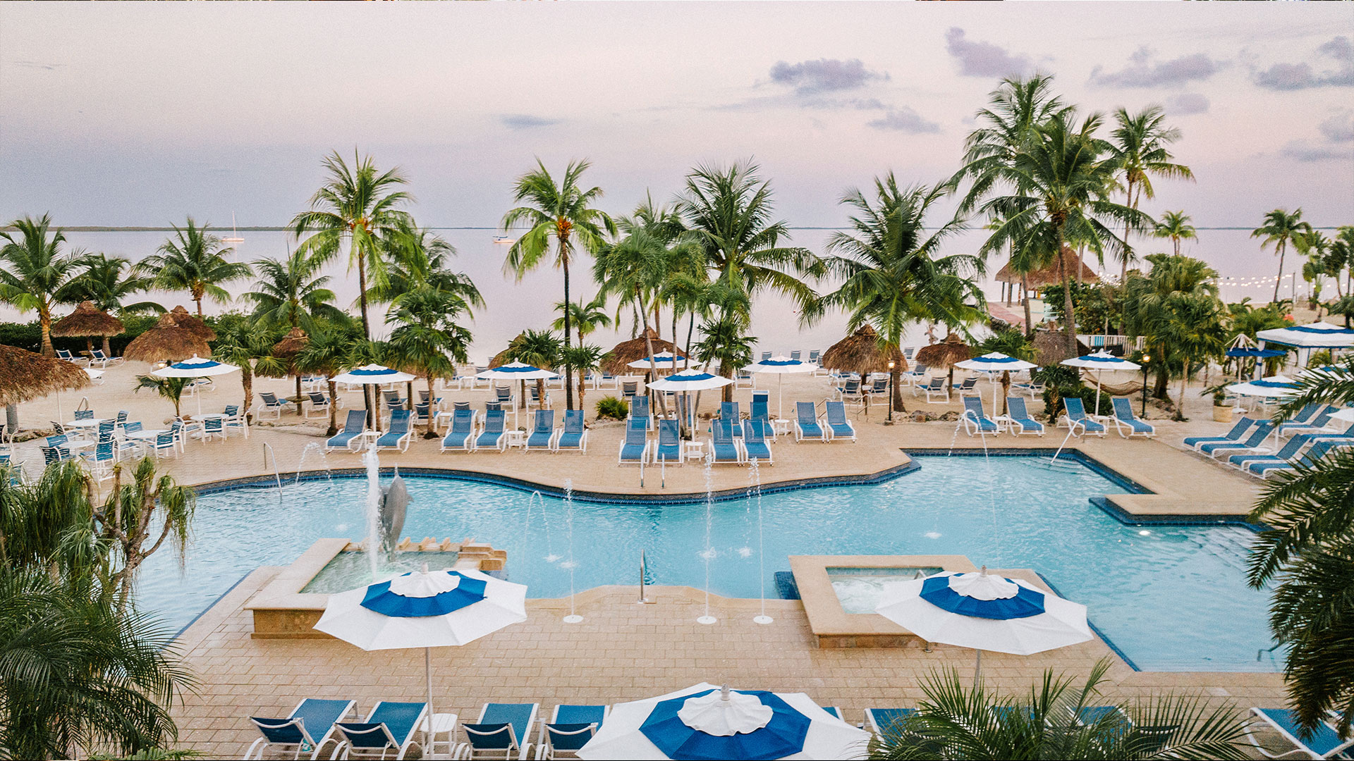 The pool at Reefhouse Resort & Marina in Key Largo, Florida.