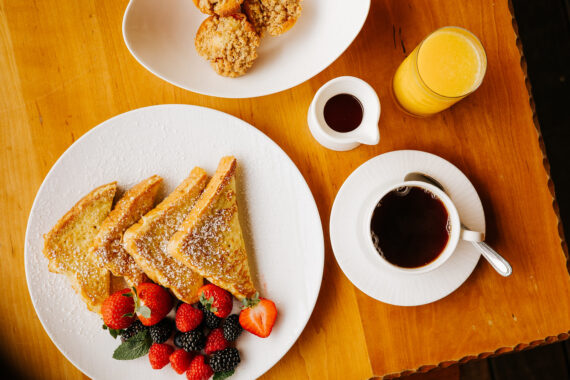 french toast with coffee