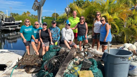 A group of volunteers with the Conch Republic Marine Army