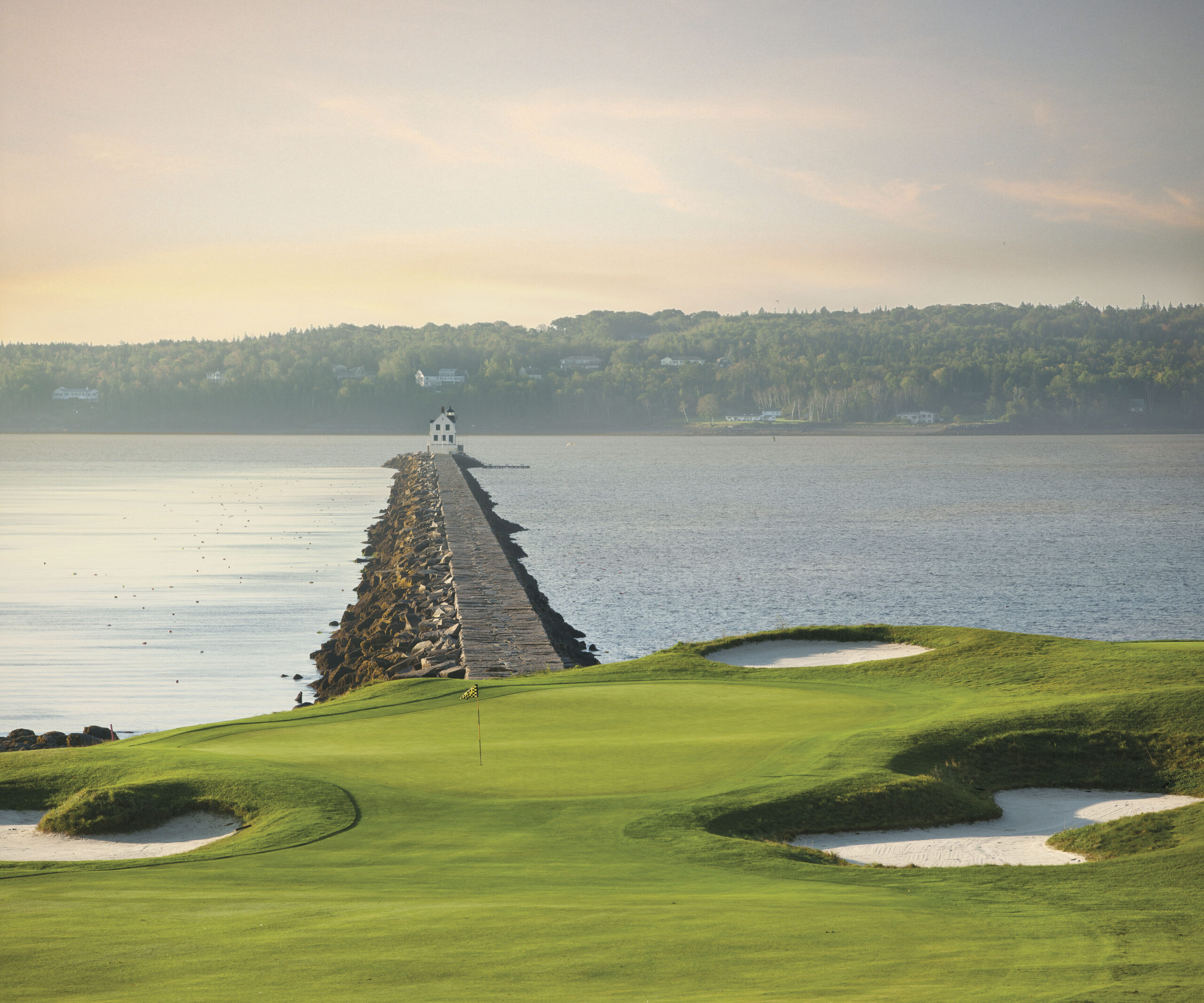 View of the Samoset Golf Course and the Breakwater