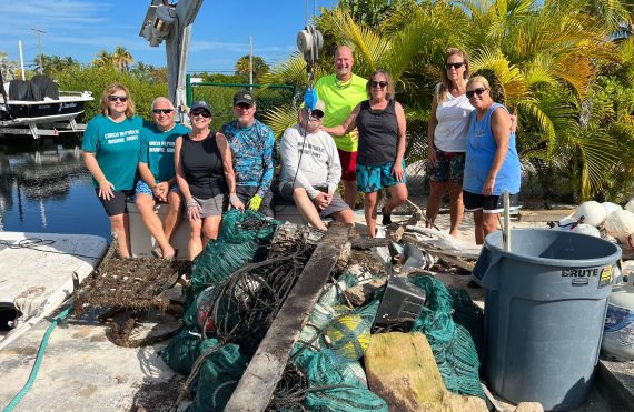 A group of volunteers with the Conch Republic Marine Army