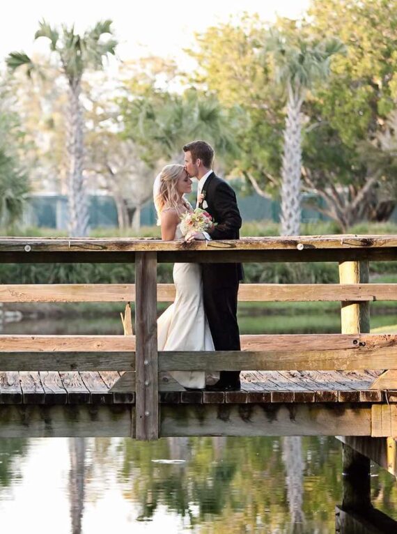 couple enjoying their first look on the boardwalk