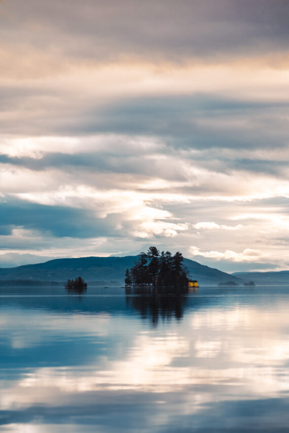 Winter view of Lake George from The Sagamore