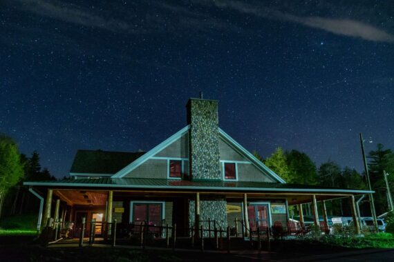The exterior of the main building at Double H Ranch.