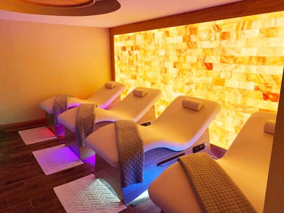 The Salt & Sound Lounge at the Opal Spa at The Sagamore Resort.