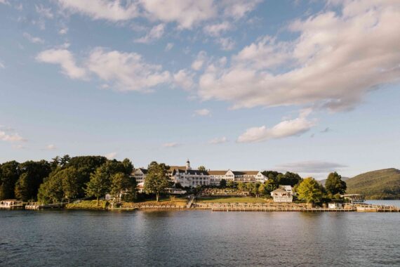The view of The Sagamore from Lake George.
