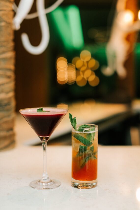 cocktails from monkey bar