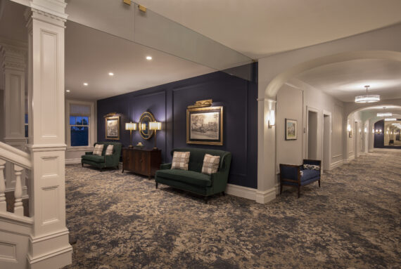 Hallways of the hotel